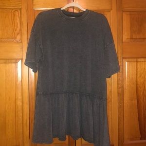 American Eagle oversized fleece babydoll dress